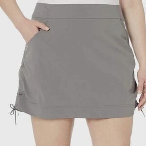 Columbia Gray Mini Skort with Pockets 1X Plus Size